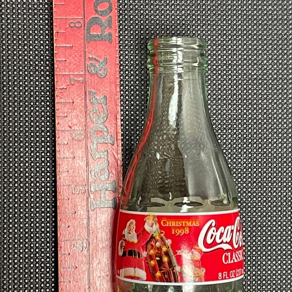 1998 Christmas Coca-Cola Classic Santa and Elf Empty Collector Bottle - 7.5” - Picture 5 of 5